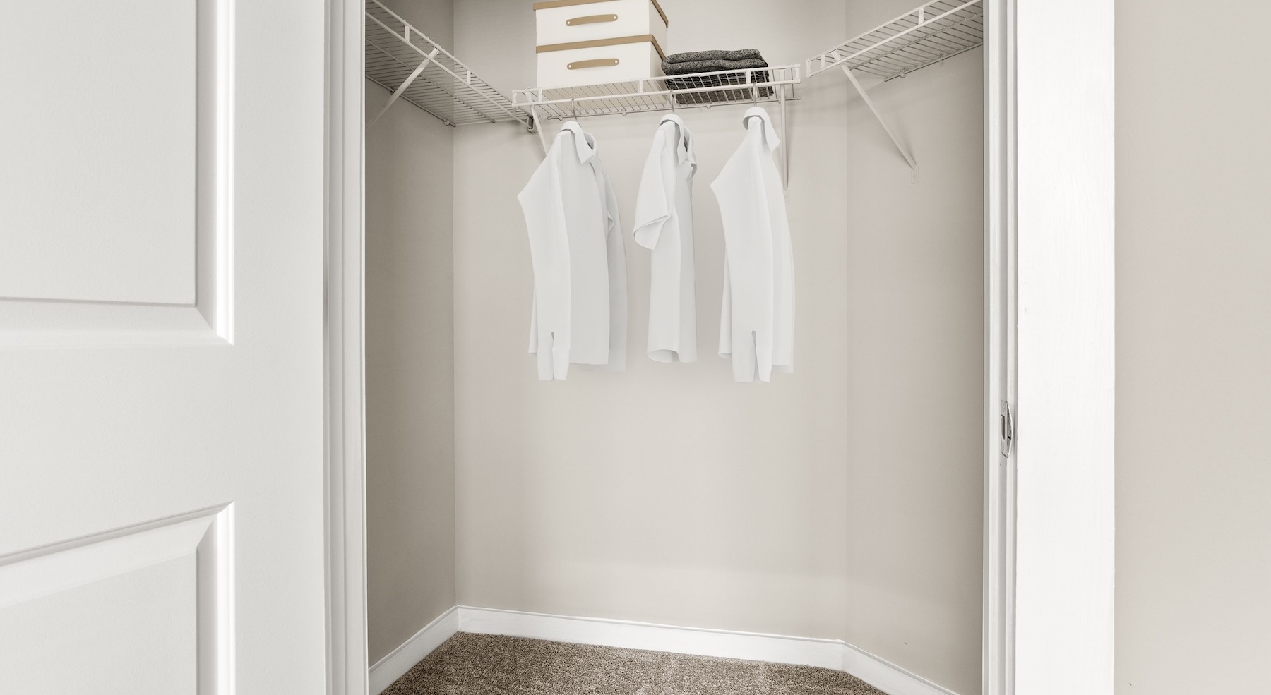 Spacious closets