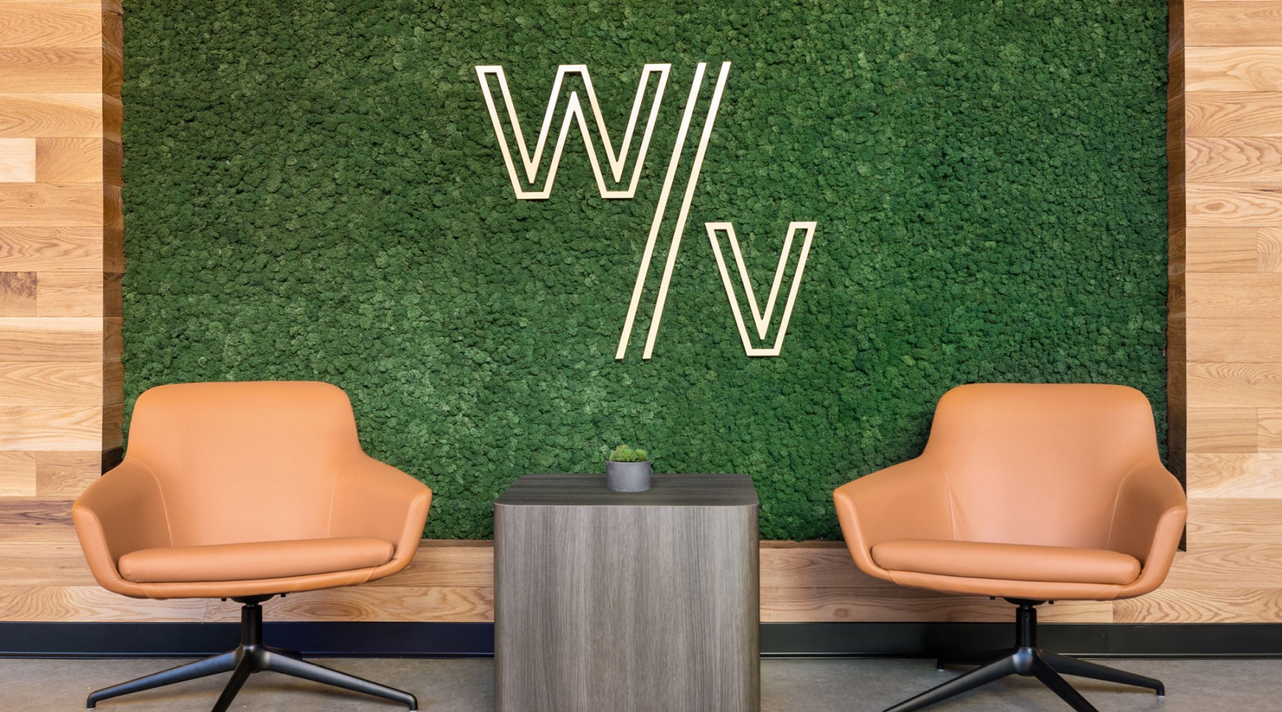 An artful sign with a table