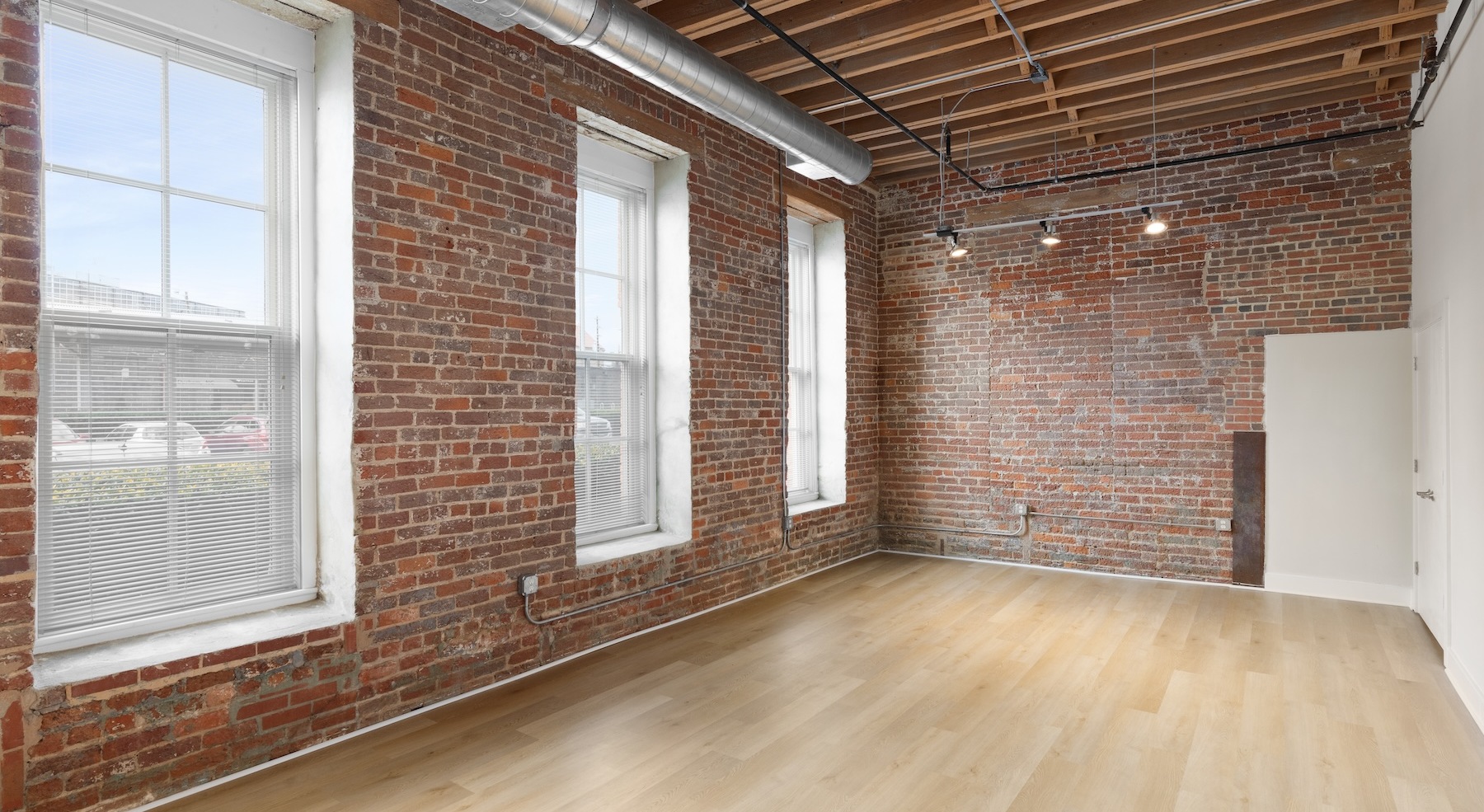 Open space living area with natural lighting
