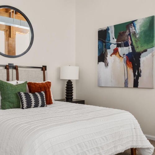 Bedroom options to fit every lifestyle a bedroom with a large mirror